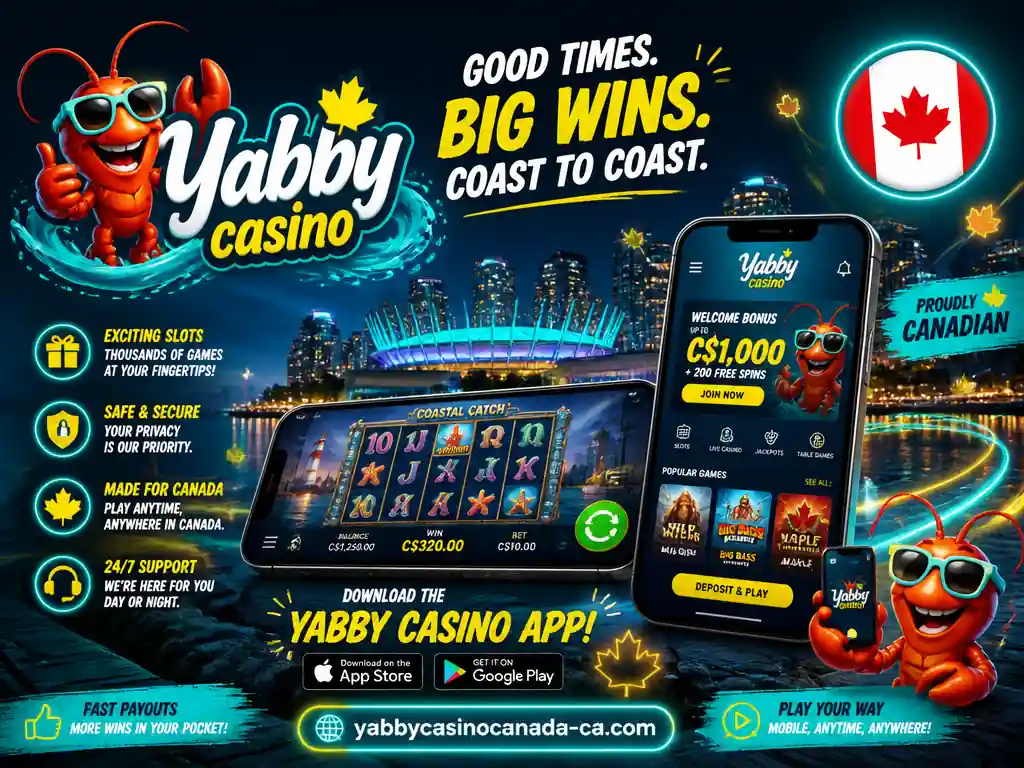Yabby Casino Canada app download iOS Google Play balance 1000