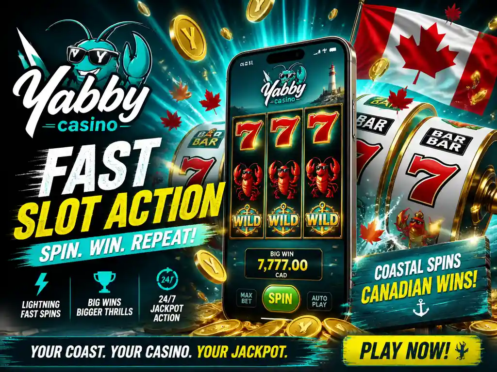 Yabby Casino Canada slots max bet 7777 spin big win